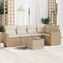 Voir la diapositive 1 : VIDAXL Salon de jardin avec coussins 6 pcs beige resine tressee