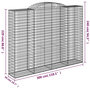 Voir la diapositive 6 : VIDAXL Paniers a gabions arques 11 pcs 300x50x220/240 cm fer galvanise