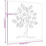 Voir la diapositive 6 : VIDAXL Decoration murale jardin 55x55 cm acier corten design d'arbre