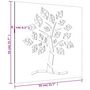 Voir la diapositive 6 : VIDAXL Decoration murale jardin 55x55 cm acier corten design d'arbre