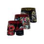 Voir la diapositive 1 : FREEGUN Lot de 3 boxers enfant Grunge