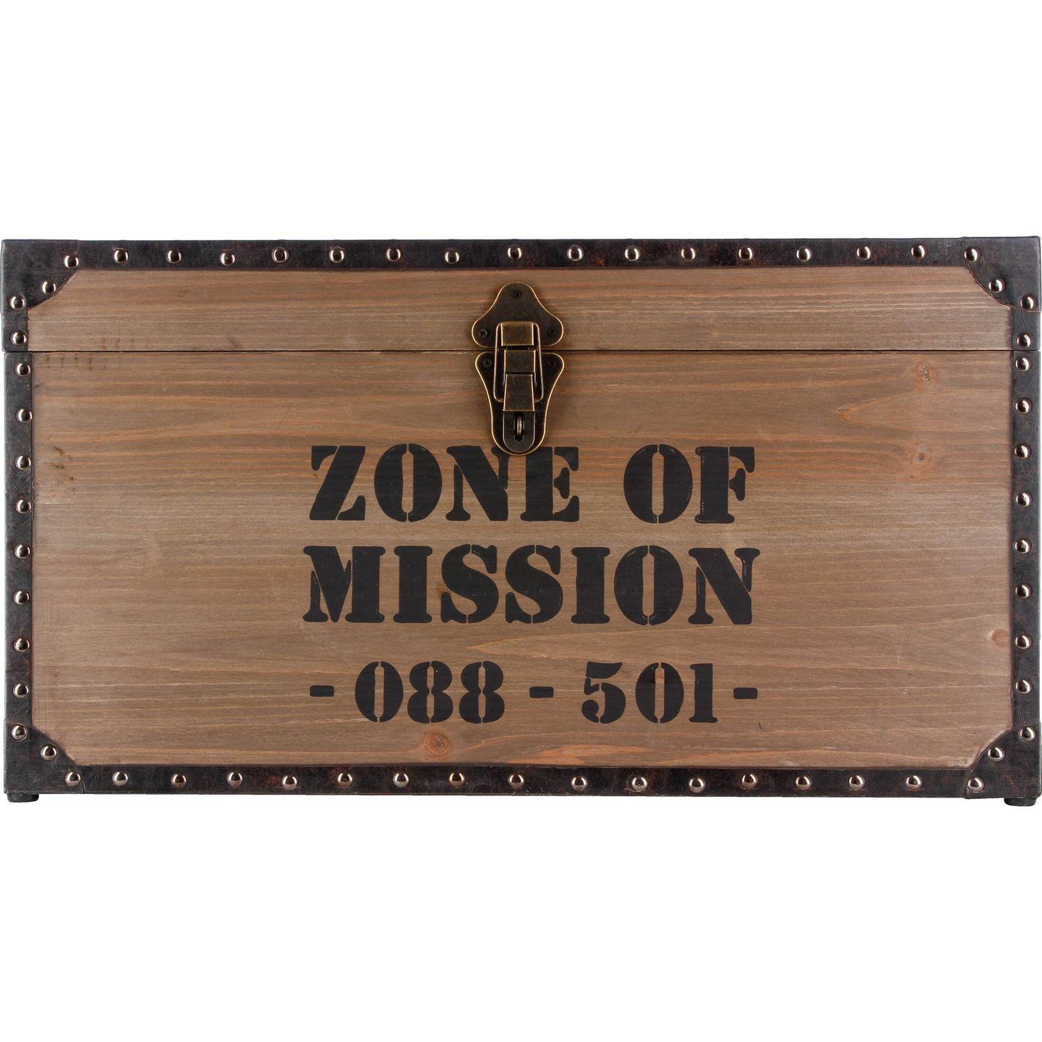 Voir la diapositive 2 : ATMOSPHERA 4 malles vintages design bois factory - marron