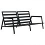 Voir la diapositive 3 : VIDAXL Salon de jardin 5 pcs avec coussins Aluminium Gris fonce