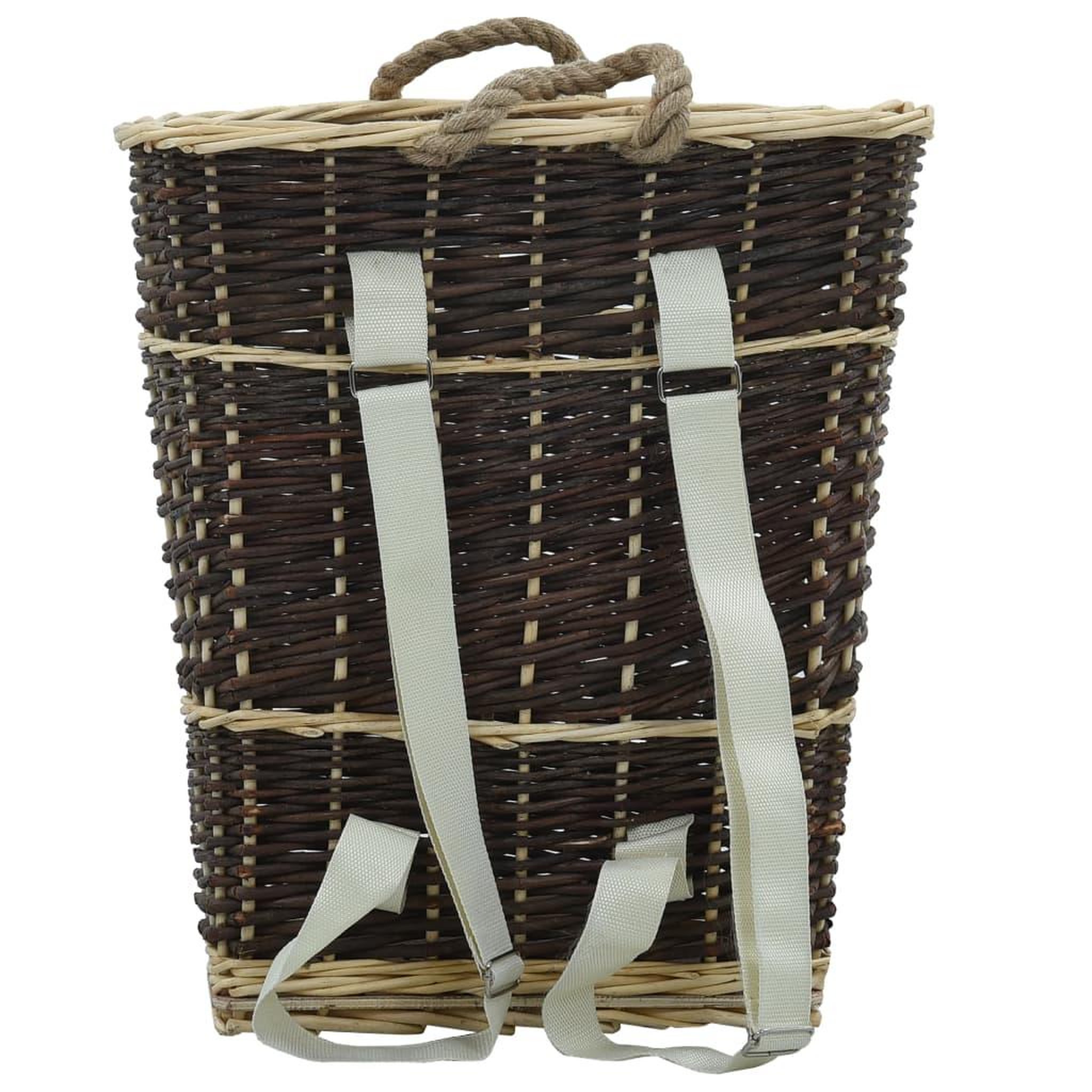 Voir la diapositive 3 : VIDAXL Sac a dos bois de chauffage sangles de transport 44,5x37x50 cm