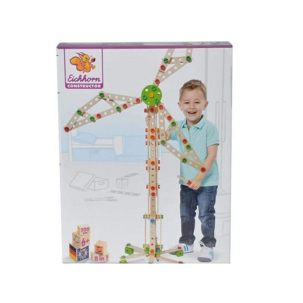 Eichhorn EICHHORN CONSTRUCTION 300pcs Eolienne 8 en 1