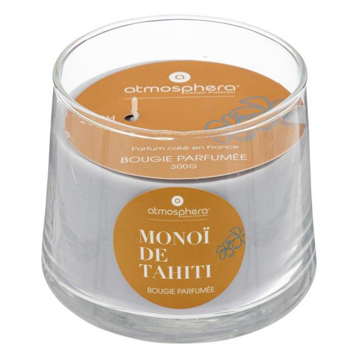 ATMOSPHERA Bougie Parfumée en Verre  Izor  300g Monoï