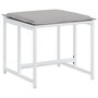 Voir la diapositive 5 : VIDAXL Ensemble a manger de jardin avec coussins 9 pcs blanc textilene