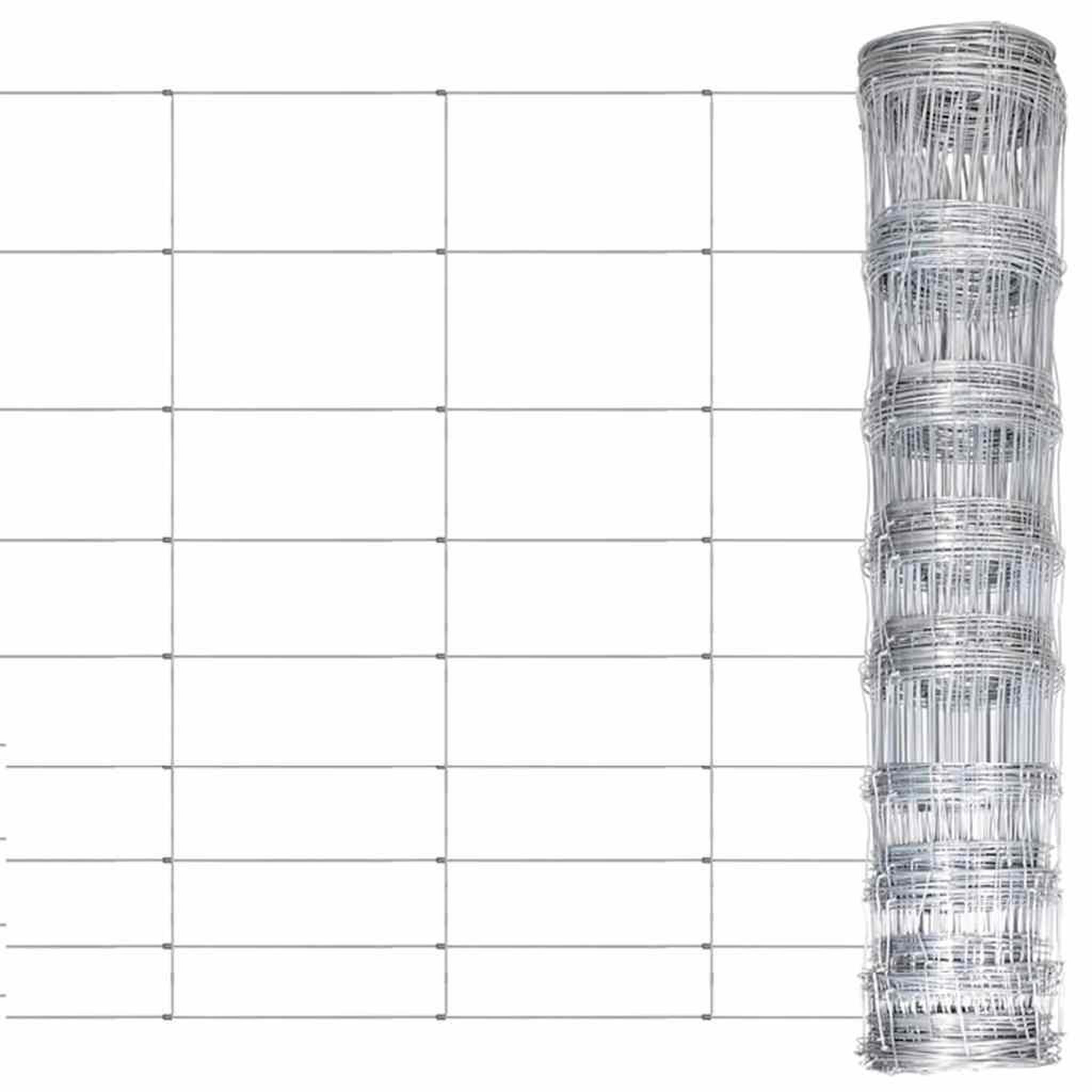 Voir la diapositive 1 : VIDAXL Cloture de jardin acier galvanise 50x1,2 m argente