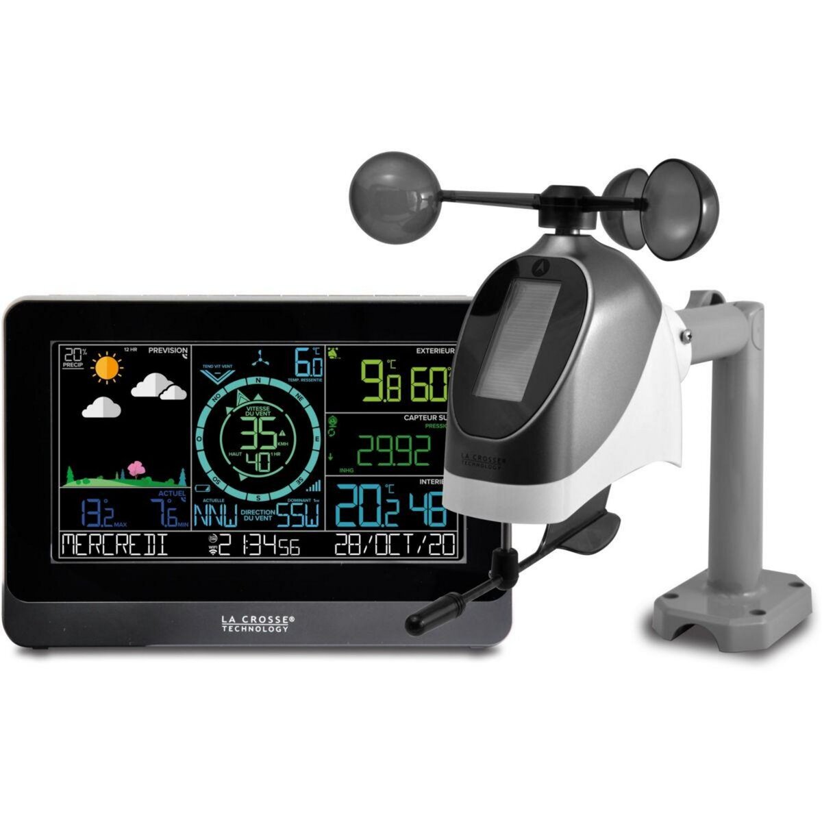 La crosse technology Station météo WS6863 Pro Noir