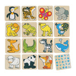 Goki GOKI Wooden Memo animals, 32dlg.