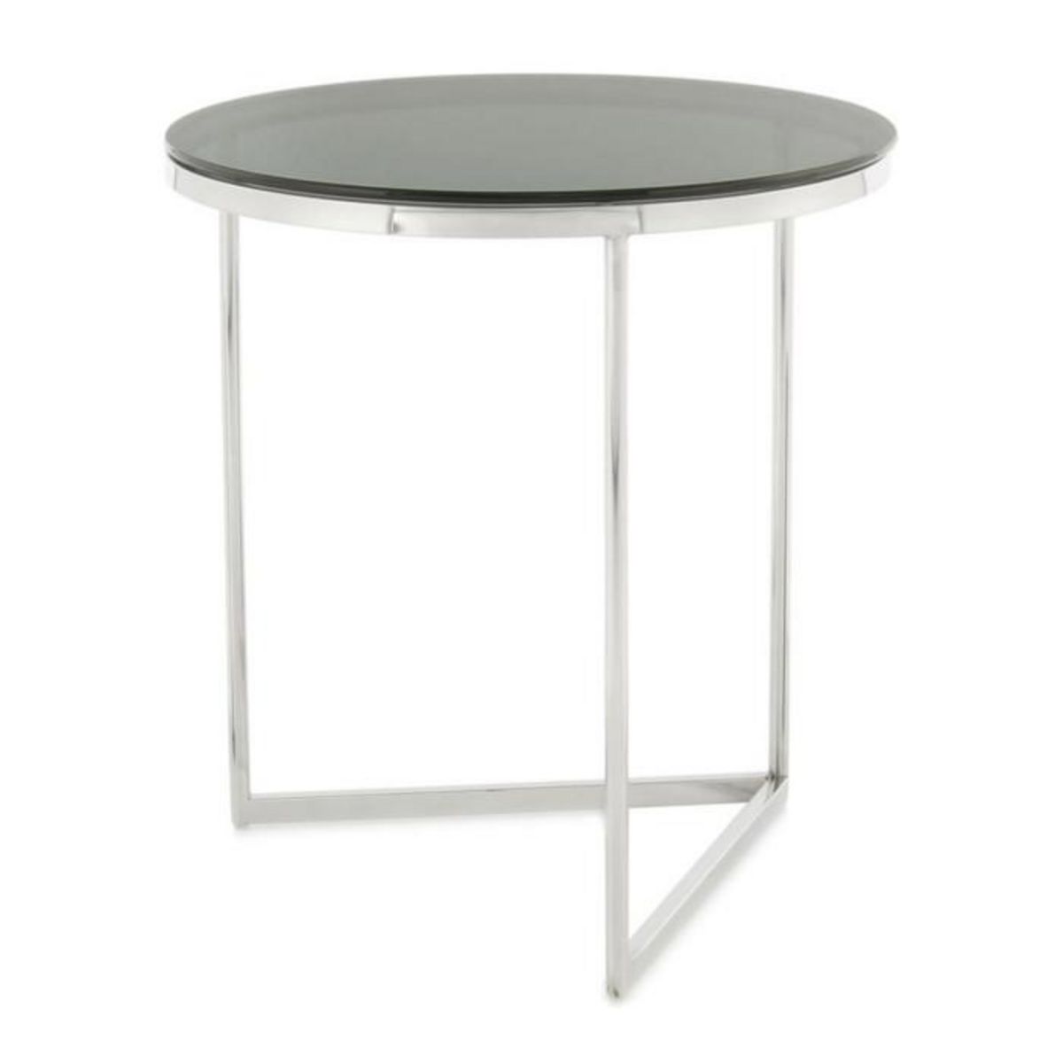 Paris Prix Table d'Appoint Design  Wynona  55cm Noir & Argent