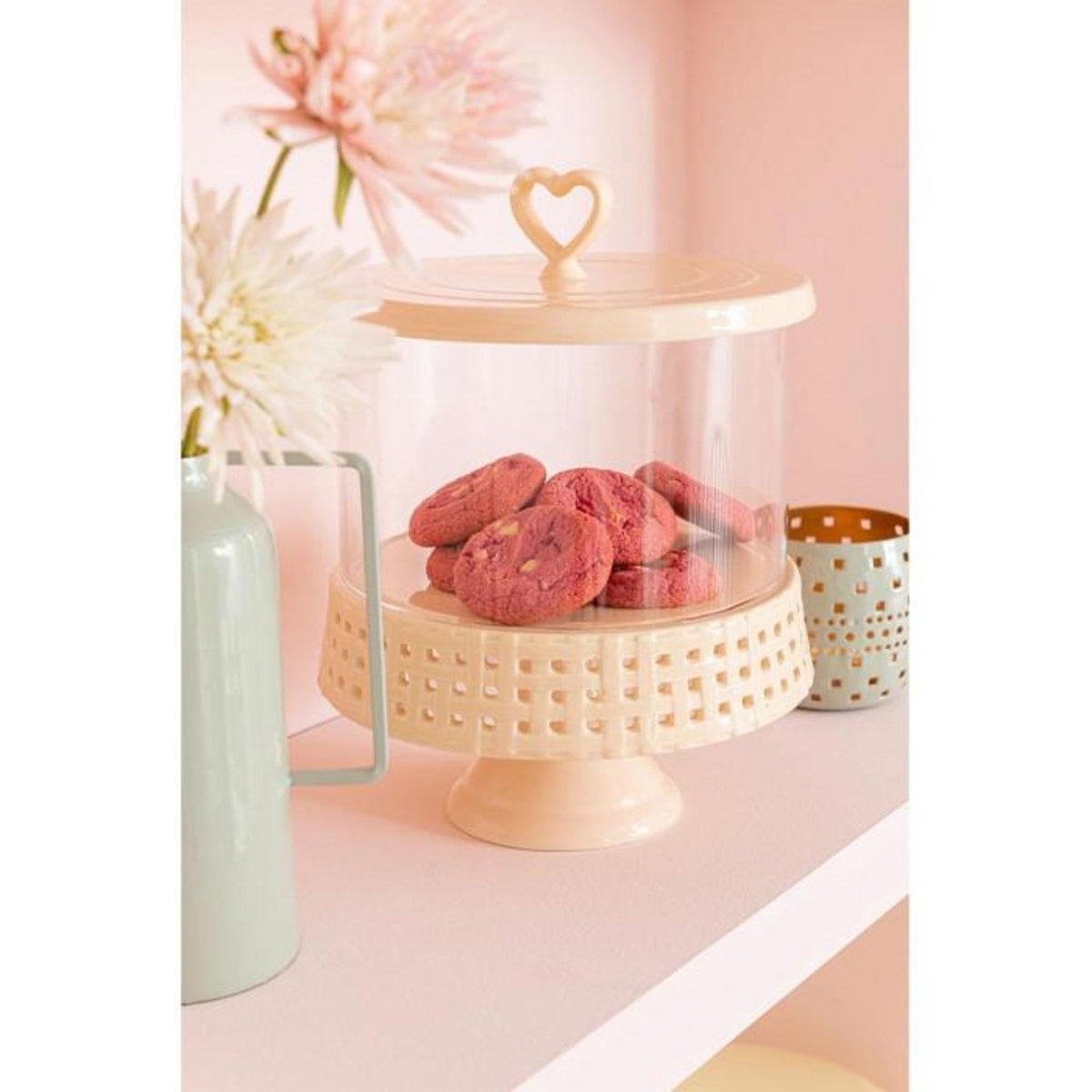 Paris Prix Plat à Gâteaux Rond Design  Vercer  31cm Rose