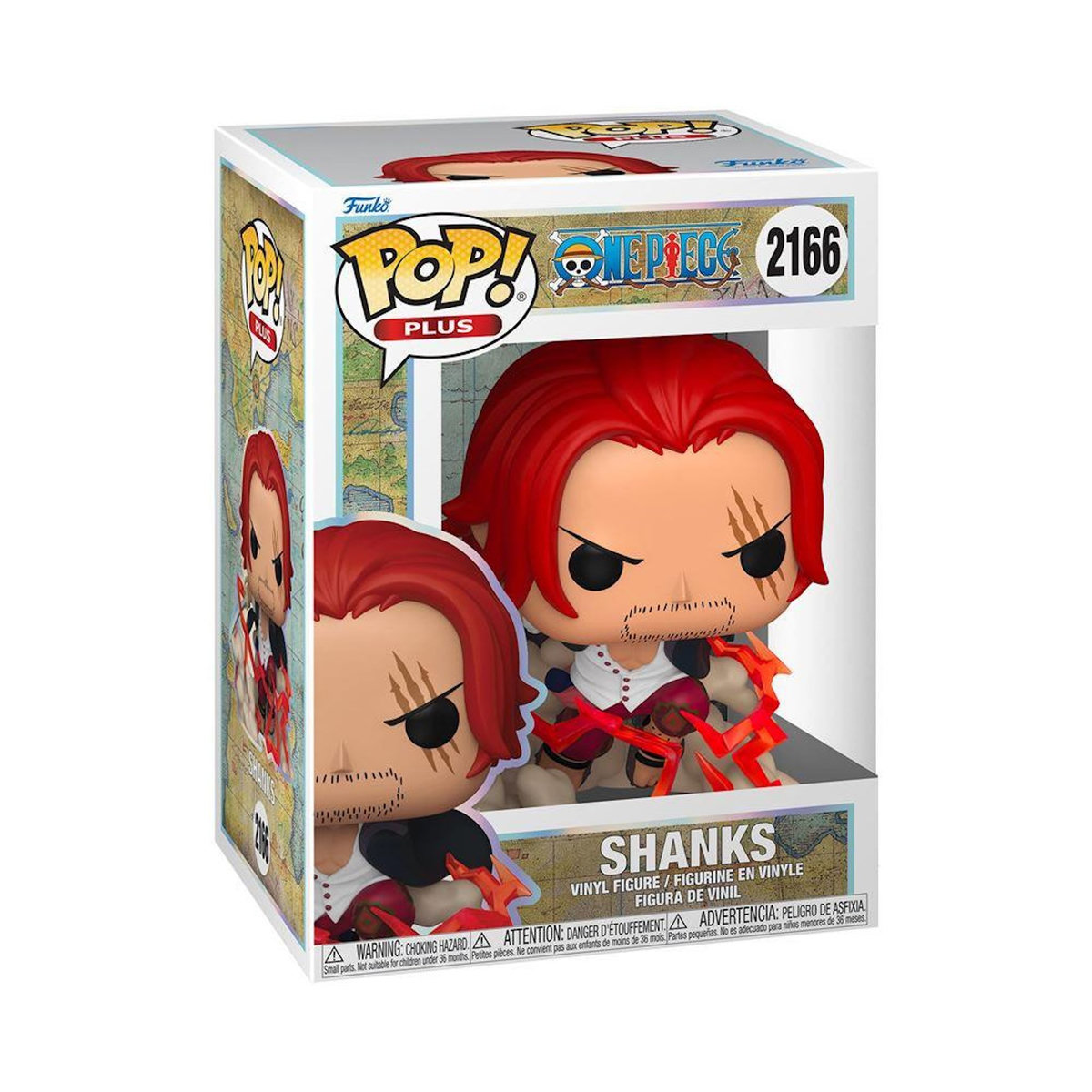 Funko Figurine Funko Pop Plus One Piece Shanks with Chase Modèle aléatoire