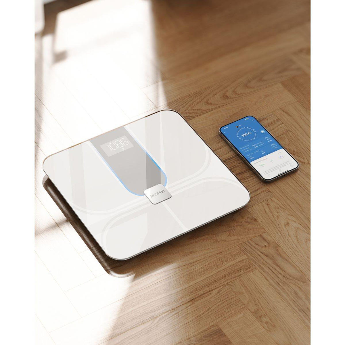 RENPHO Pèse personne et capteur de silhouette connectés Elis Aspire C- WIFI