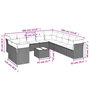 Voir la diapositive 4 : VIDAXL Salon de jardin avec coussins 12 pcs gris resine tressee