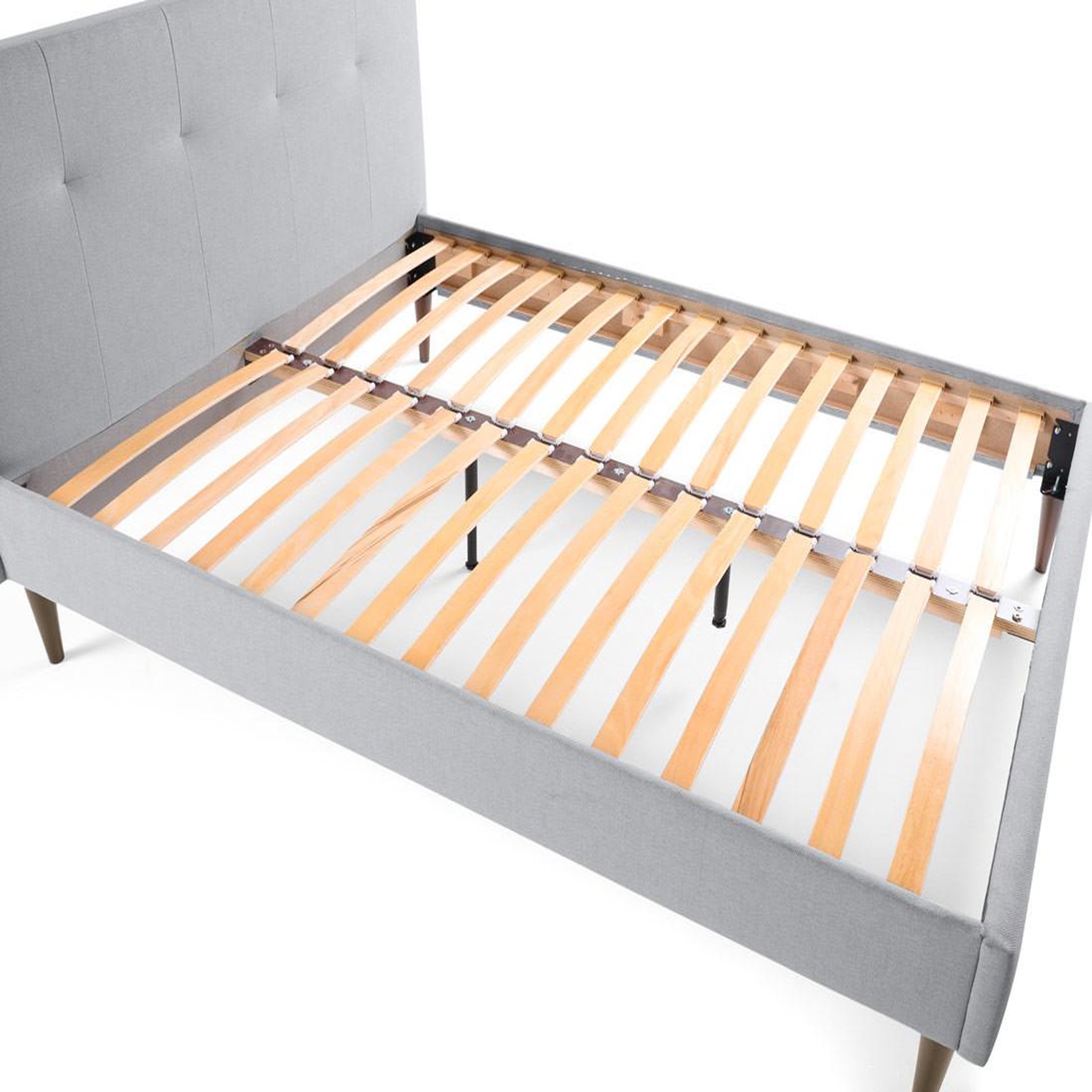 Voir la diapositive 5 : BEST MOBILIER Monet - lit - 160x200 - sommier inclus - en tissu