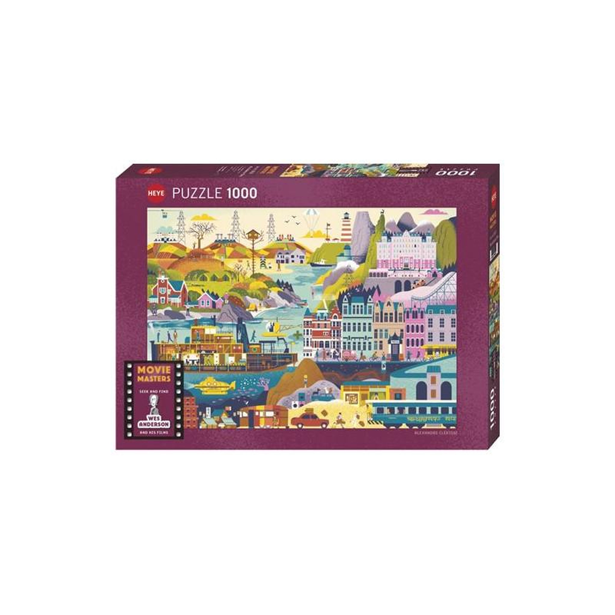 Heye Puzzle 1000 pièces - Wes Anderson Films - Heye - Clérisse