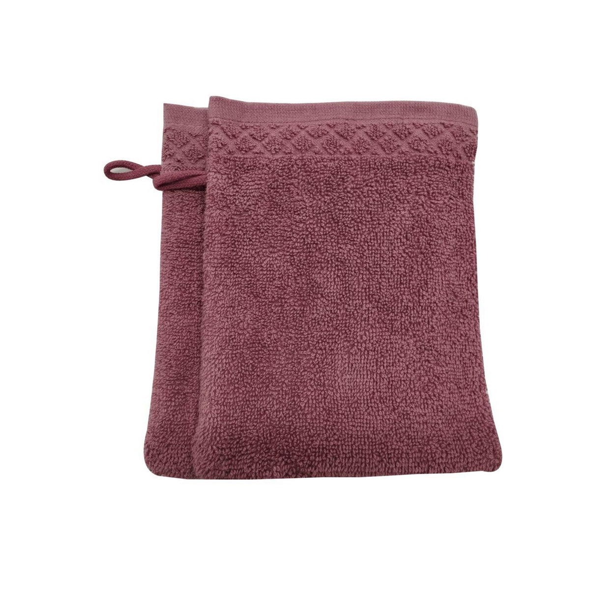 ACTUEL Lot de 2 gants de toilette uni en coton 600g