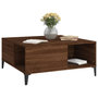 Voir la diapositive 4 : VIDAXL Table basse chene marron 80x80x36,5 cm bois d'ingenierie