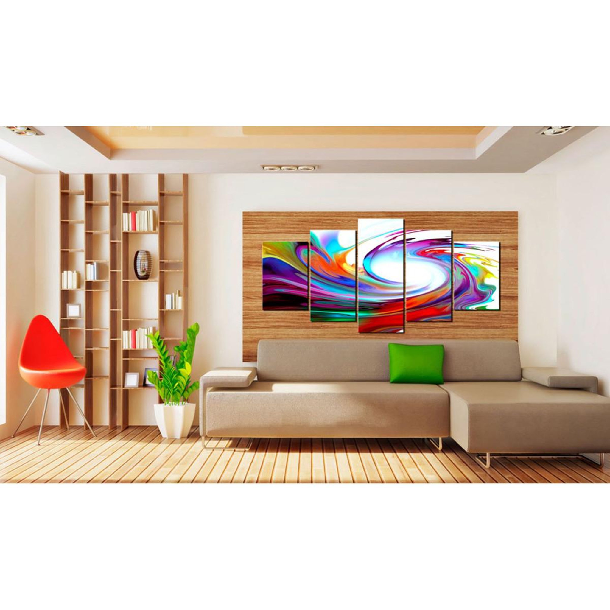 Voir la diapositive 2 : Paris Prix Tableau Imprimé  Rainbow Swirl