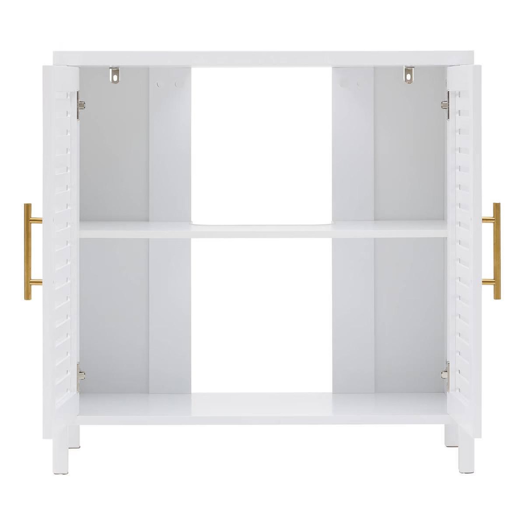 Voir la diapositive 3 : FIVE Meuble sous lavabo 2 portes  oréa  70cm blanc