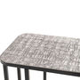 Voir la diapositive 4 : Paris Prix Table d'Appoint Design  Galia  62cm Argent & Noir