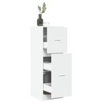 VIDAXL Armoire d'apothicaire blanc 40x41x118 cm bois d'ingenierie