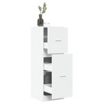 VIDAXL Armoire d'apothicaire blanc 40x41x118 cm bois d'ingenierie