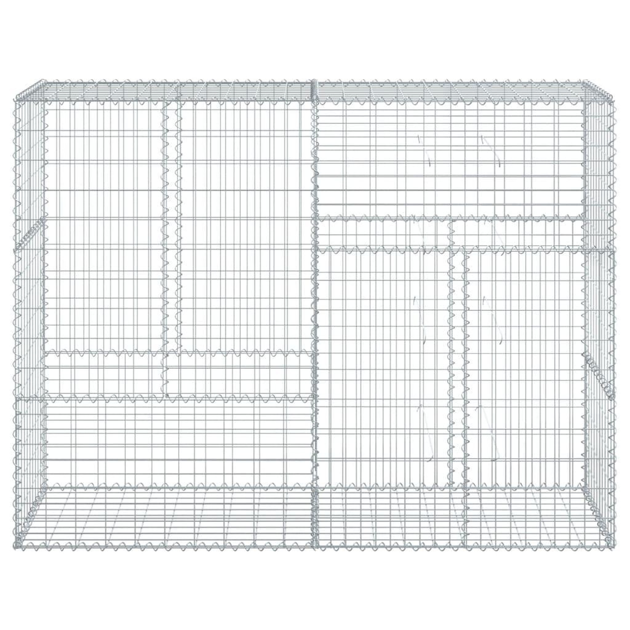 Voir la diapositive 3 : VIDAXL Panier gabion avec couvercle 200x50x150 cm fer galvanise