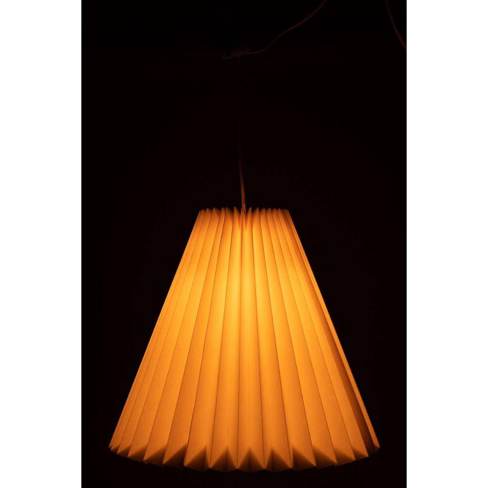 Voir la diapositive 4 : J-LINE Lampe suspension  papier  36cm blanc