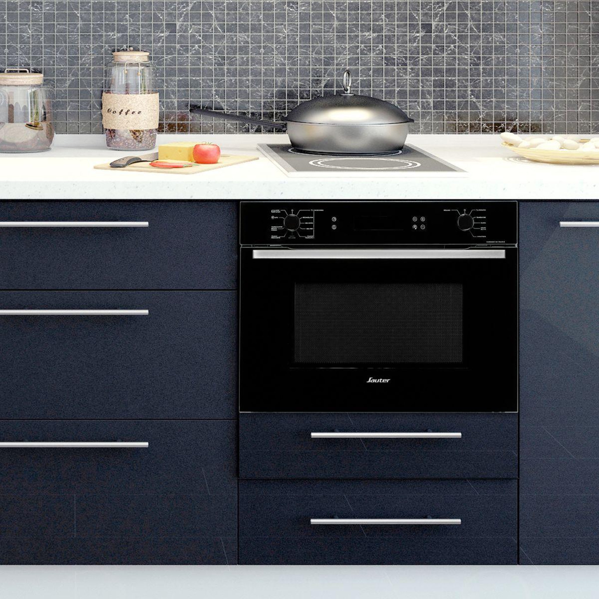 Voir la diapositive 4 : Sauter Micro ondes grill encastrable SKC6302LB