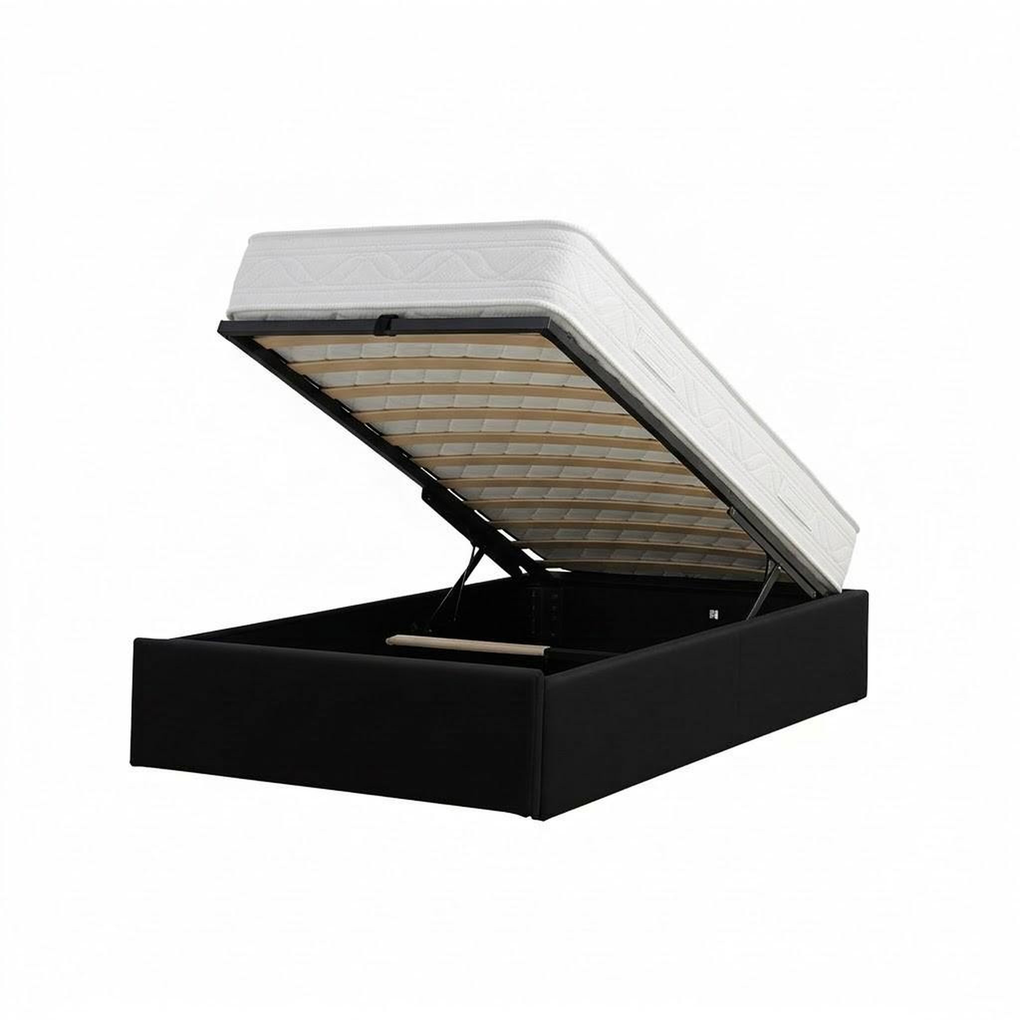 Voir la diapositive 2 : KING OF DREAMS Ensemble Lit Coffre et Matelas  Soutien Ferme Mousse