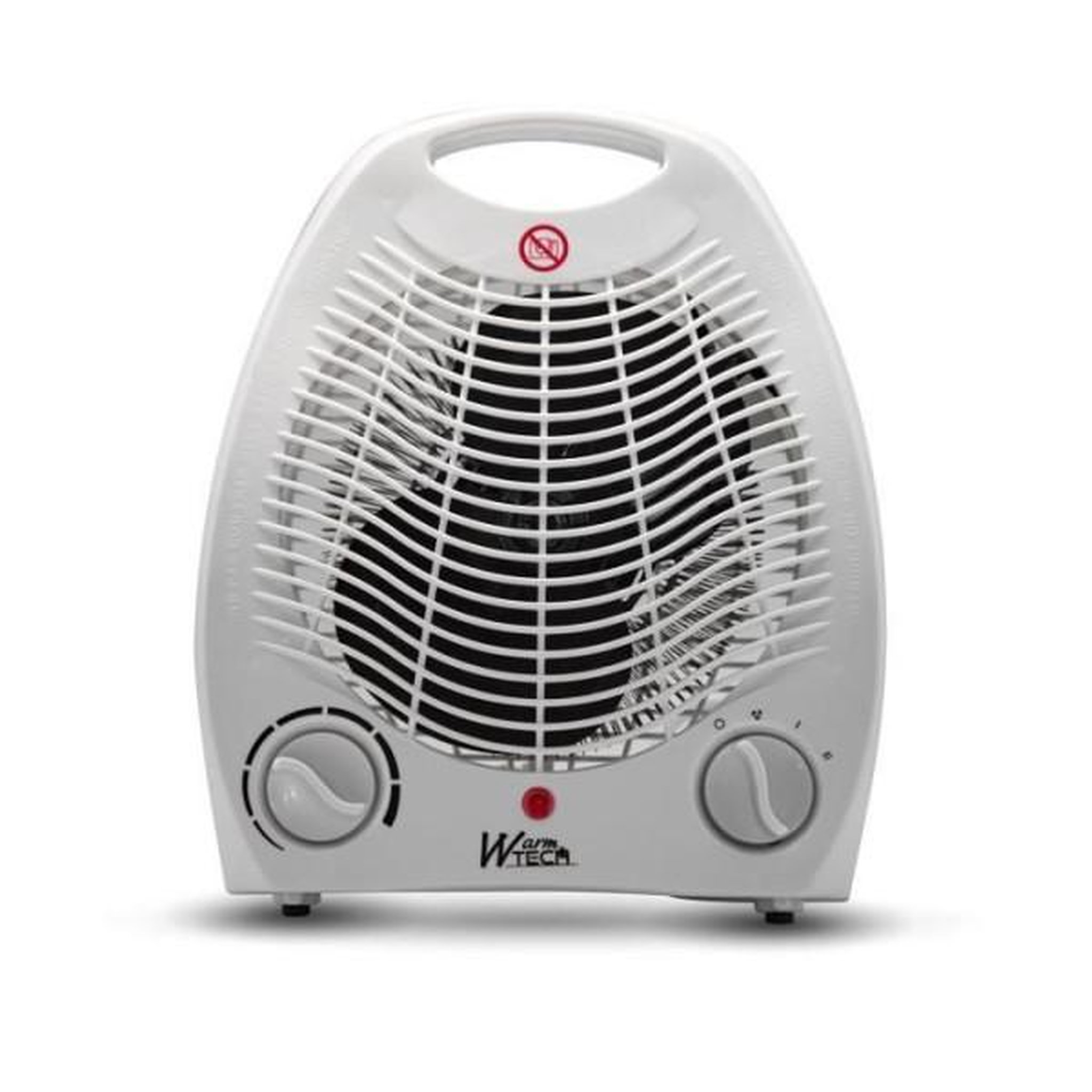 Warmtech Chauffage soufflant - 2000W - WARM TECH - 240V - Jusqu'a 15m3 - Blanc