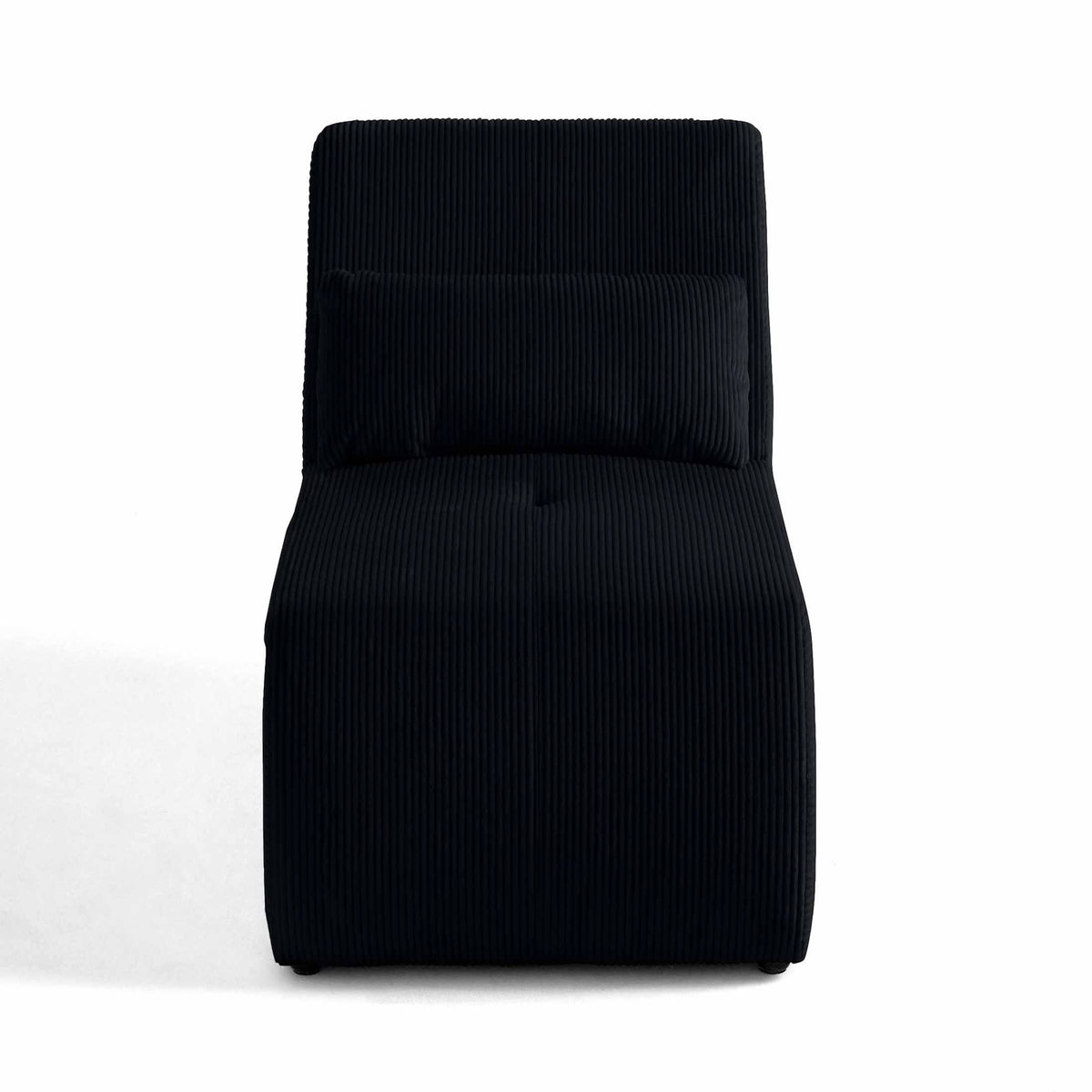 LISA DESIGN Onyx - fauteuil sans accoudoirs - en velours côtelé