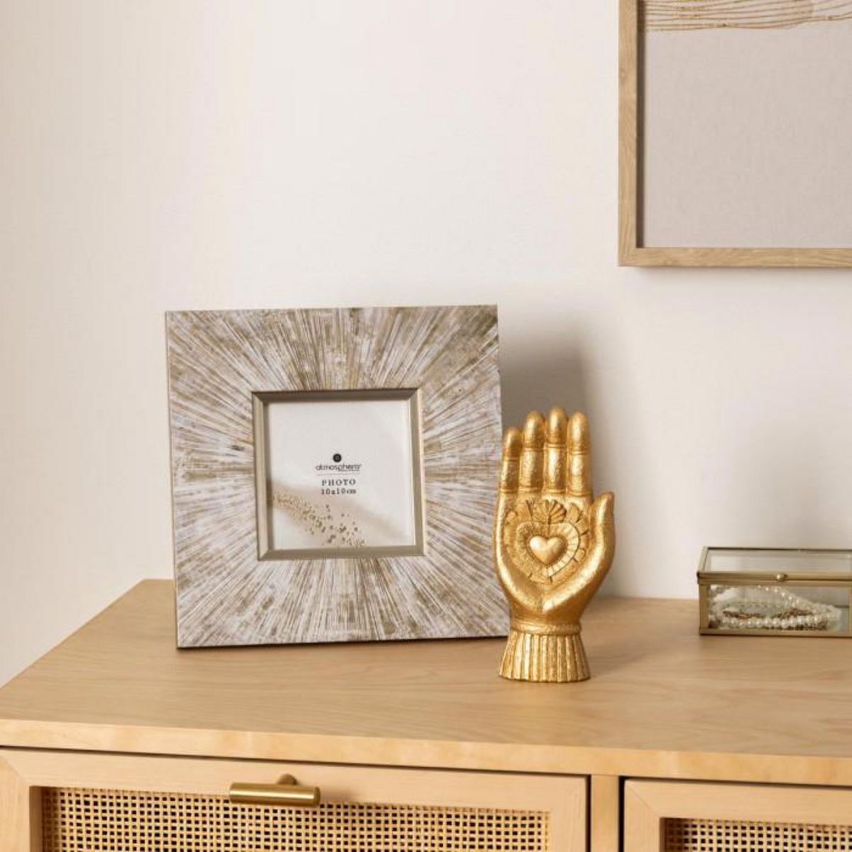 ATMOSPHERA Cadre Photo Design  Izzie  10x10cm Multicolore