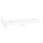 Voir la diapositive 6 : VIDAXL Etageres murales 4 pcs Blanc 40x9x3 cm
