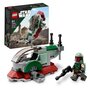 Voir la diapositive 2 : LEGO Star Wars 75344 Le micro vaisseau de Boba Fett,  Jouet Véhicule avec Lanceurs et Ailes Ajustables, Figurines, Le Mandalorien, Enfants 6 Ans