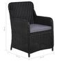 Voir la diapositive 6 : VIDAXL Ensemble a manger de jardin 9 pcs Resine tressee Noir