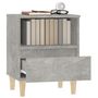 Voir la diapositive 5 : VIDAXL Tables de chevet 2 pcs Gris beton 40x35x50 cm