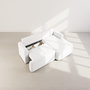 Voir la diapositive 3 : BEST MOBILIER Candela - canapé d'angle droit 4 places - convertible avec coffre - en tissu bouclette