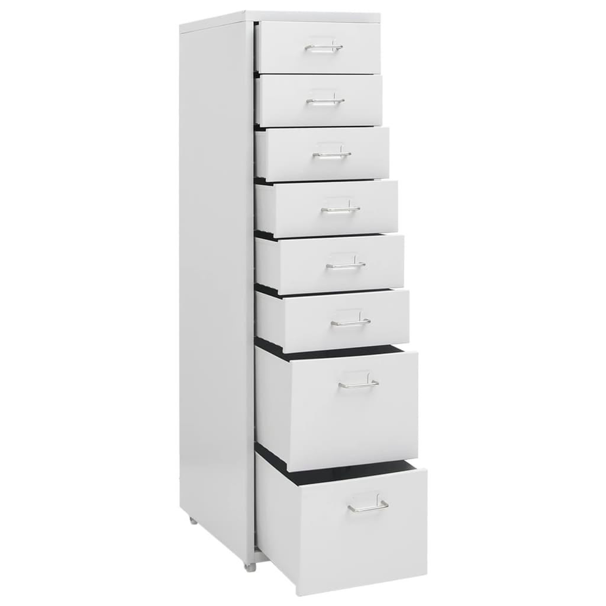Voir la diapositive 5 : VIDAXL Classeur mobile Gris 28x41x109 cm Metal