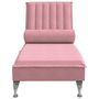 Voir la diapositive 4 : VIDAXL Chaise longue de massage avec traversin rose velours