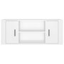 Voir la diapositive 5 : VIDAXL Meuble TV Blanc 100x35x40 cm Bois d'ingenierie