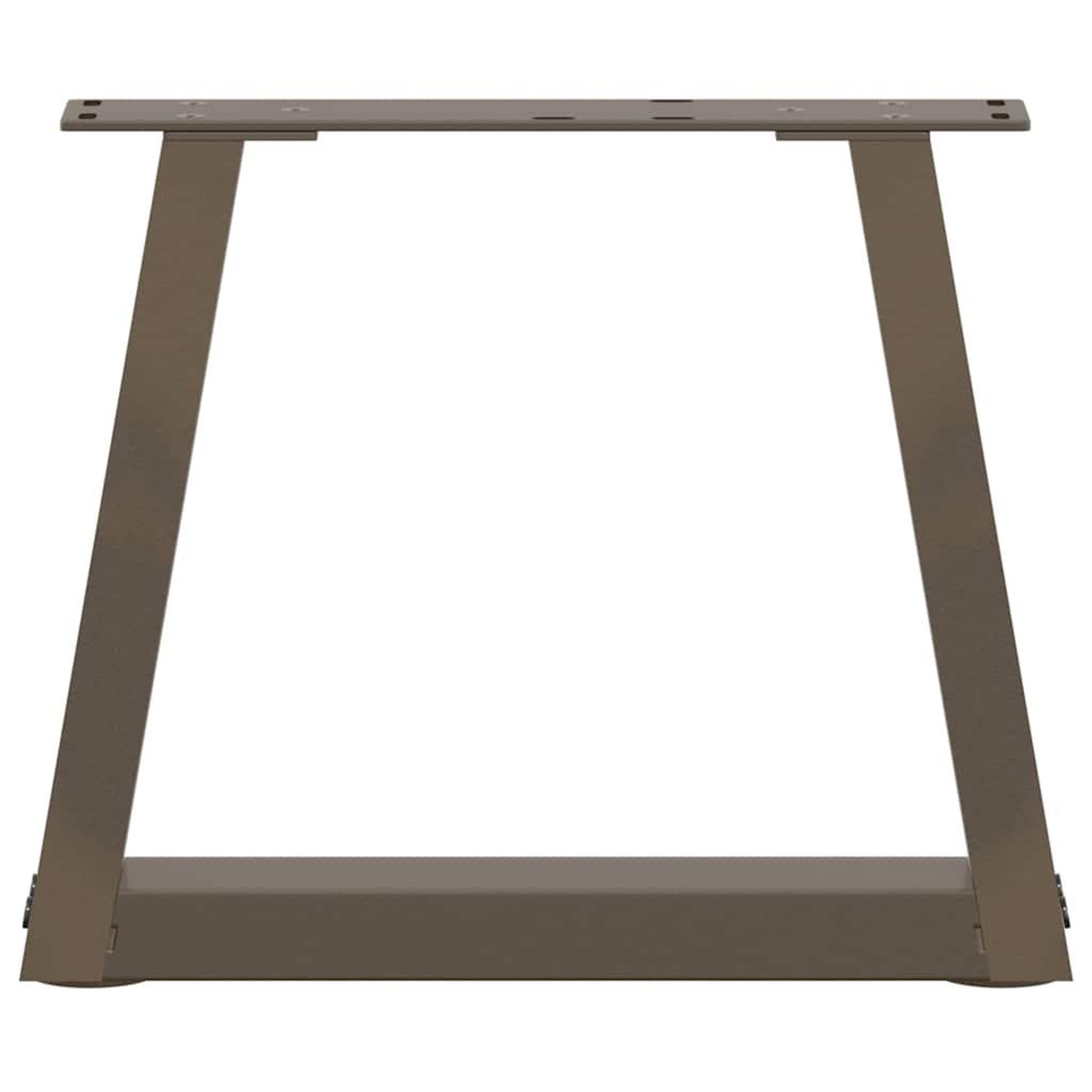 Voir la diapositive 5 : VIDAXL Pieds de table a manger forme V 2 pcs acier naturel acier