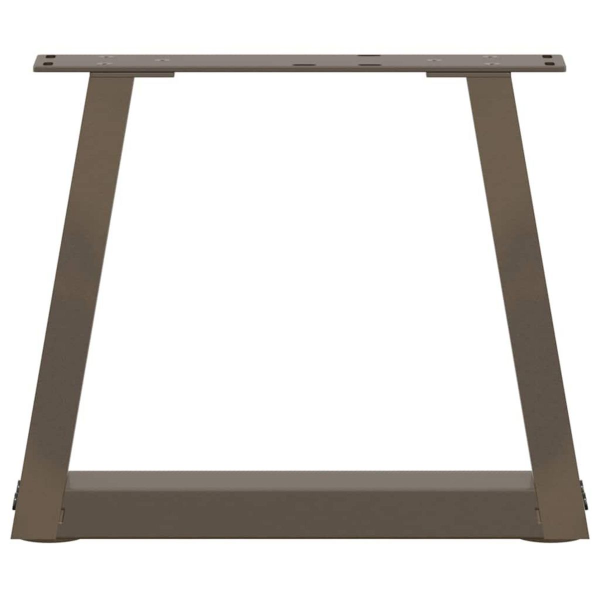 VIDAXL Pieds de table a manger forme V 2 pcs acier naturel acier