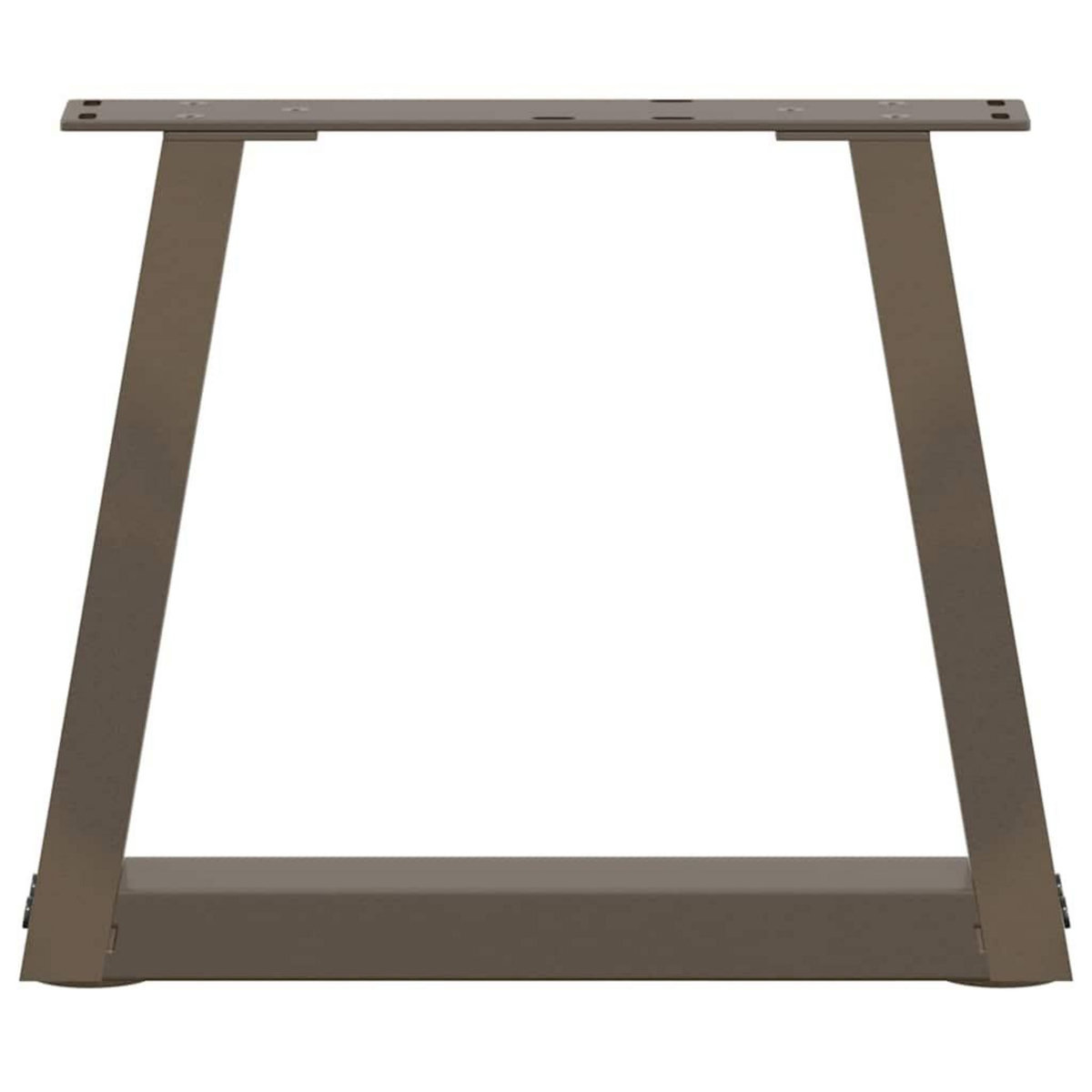 VIDAXL Pieds de table a manger forme V 2 pcs acier naturel acier