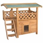 KERBL Kerbl Maison de chat Lodge 77x50x73 cm