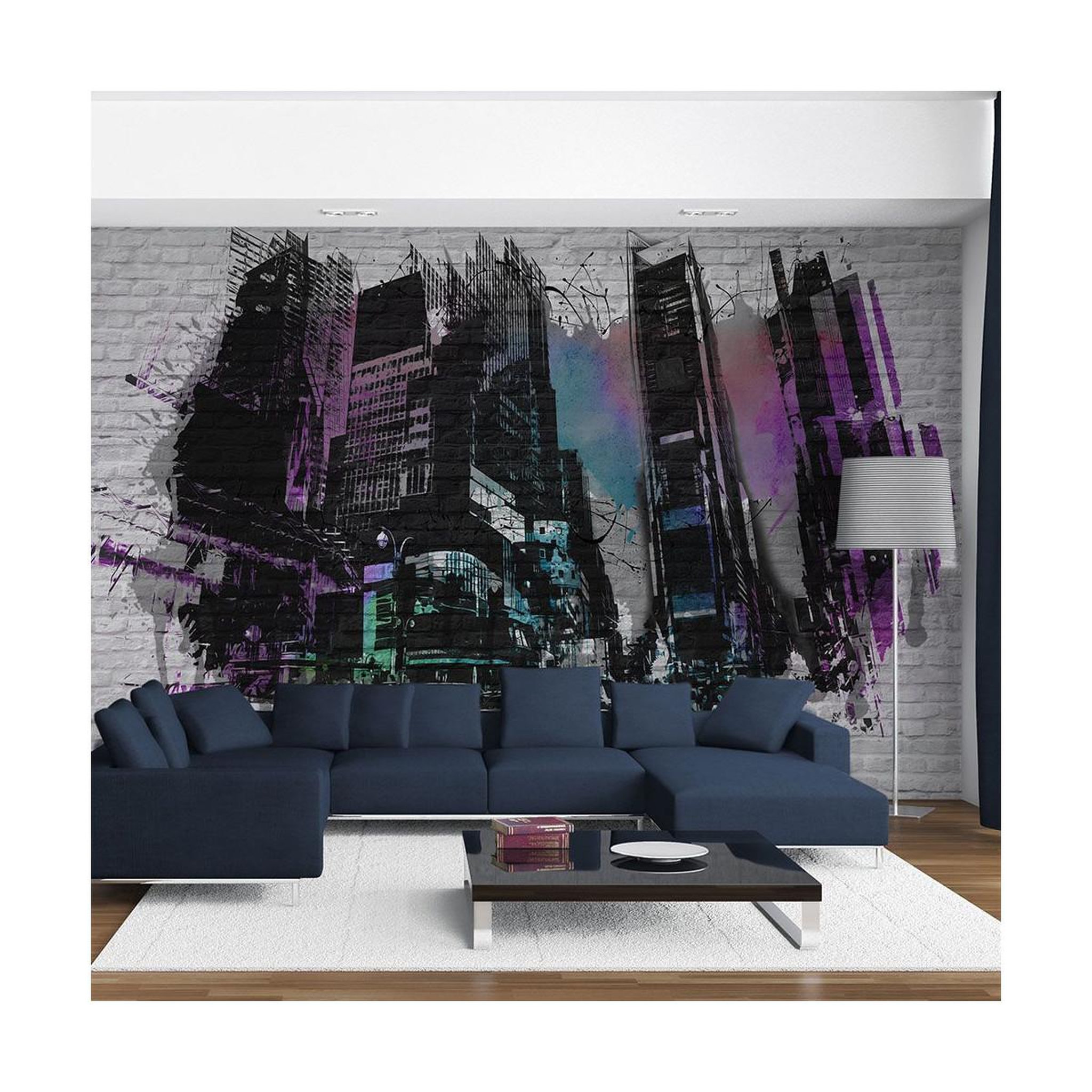 Paris Prix Papier peint  art urbain : grande ville moderne ii  270x450cm