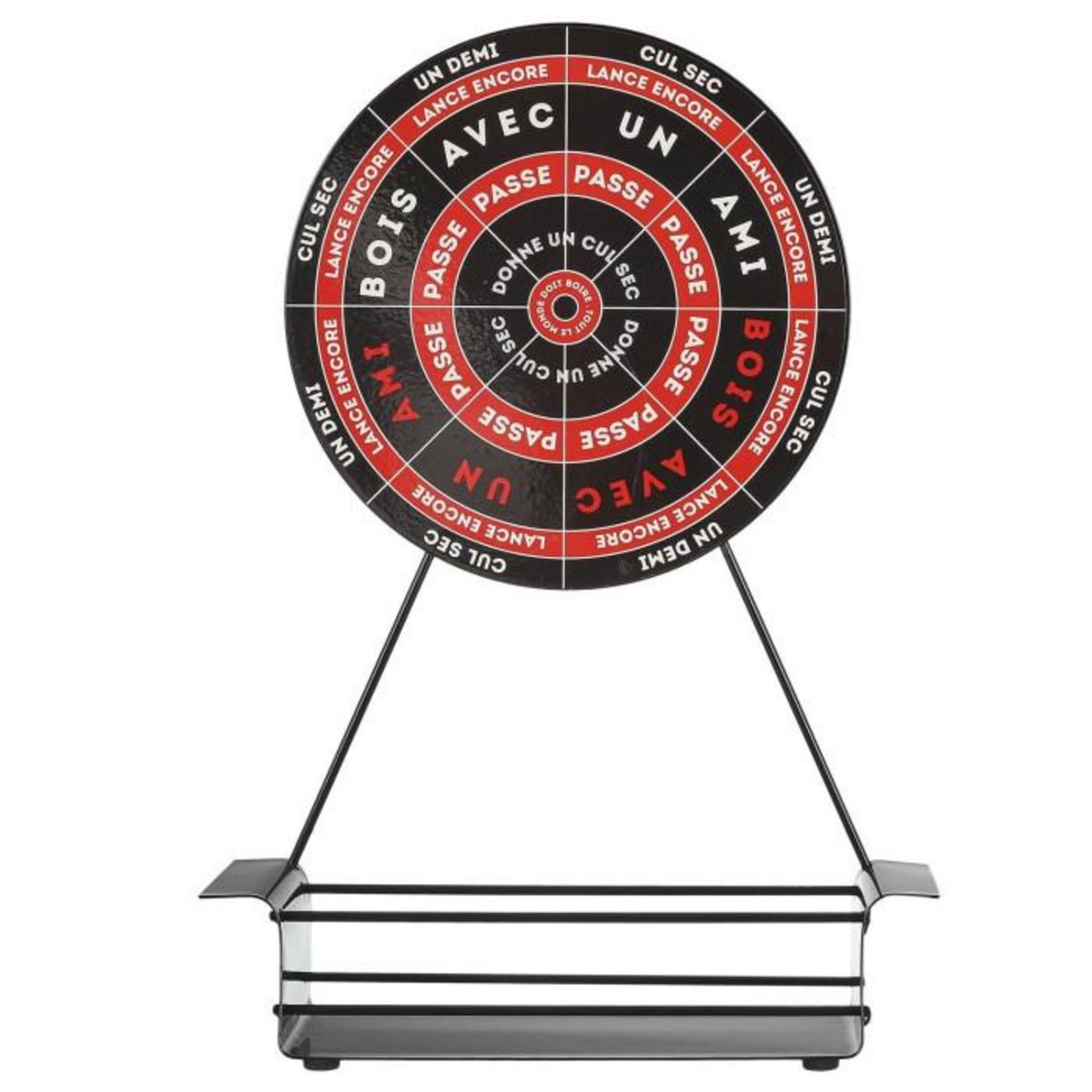 Paris Prix Jeu à Boire  Cible & 4 Fléchettes  35cm Noir