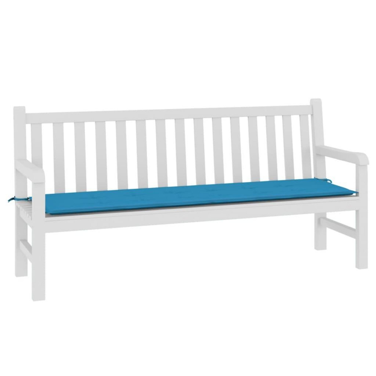VIDAXL Coussin de banc de jardin bleu 180x50x3 cm tissu oxford